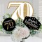 Big Dot of Happiness Adult 70th Birthday - Gold - Birthday Party Centerpiece Sticks - Table Toppers - Set of 15